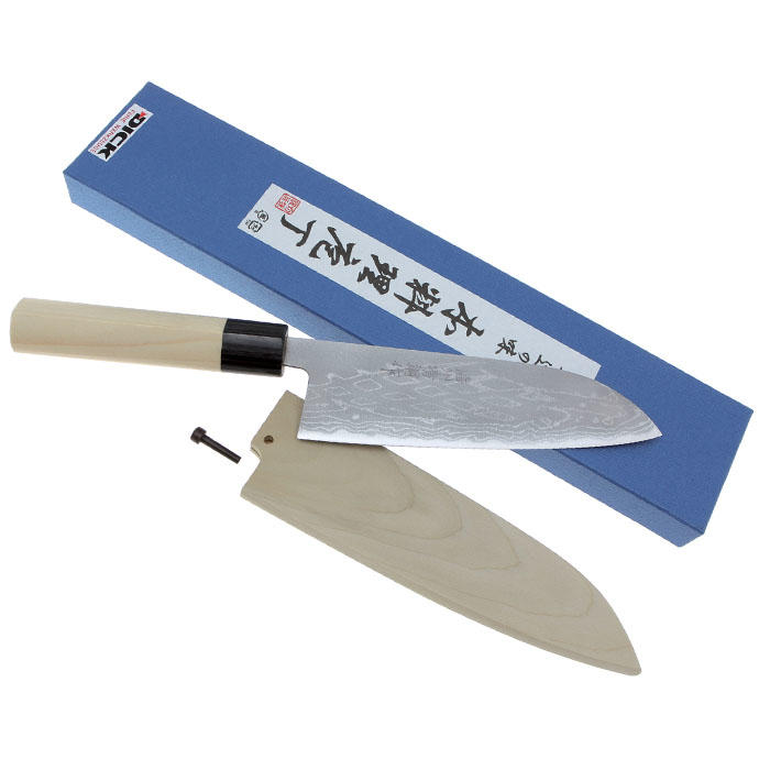 Hayashi Hocho, con fodero in legno, Santoku (coltello multiuso)