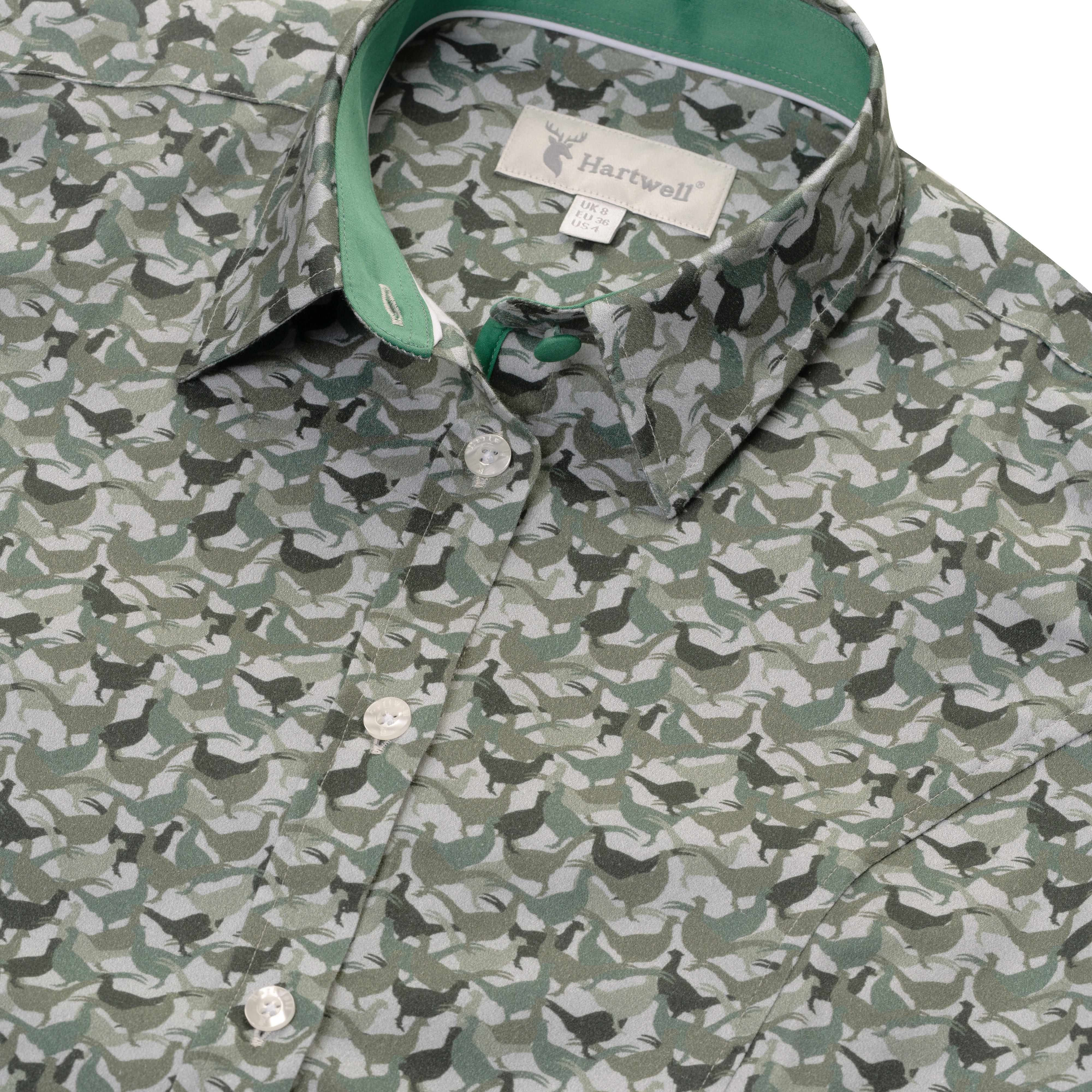 Blouse pour femme Hartwell » Layla «, vert, motif » Faisan «
