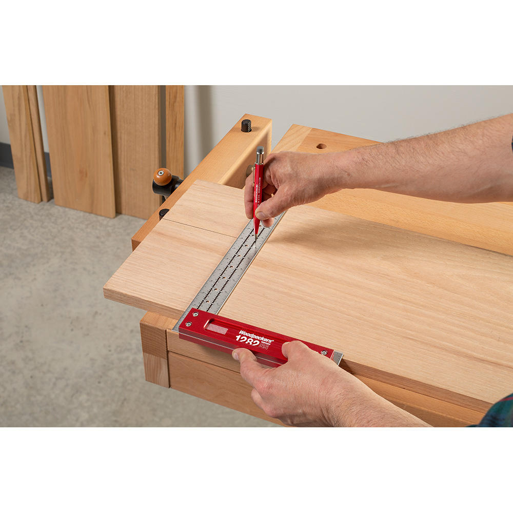 Squadra di precisione 90° in acciaio inossidabile Woodpeckers®, modello 1282