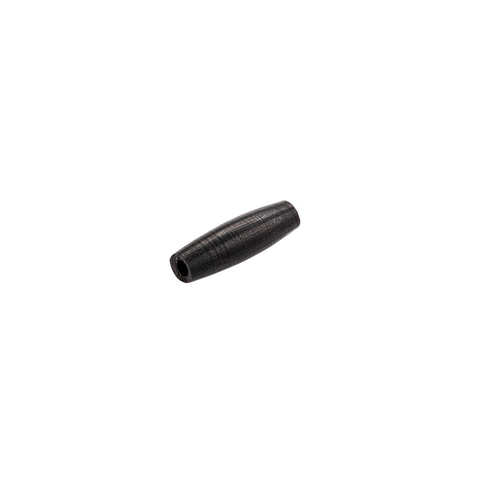 Perles en corne » Hairpipe «, noir, 24 mm, 10 pièces