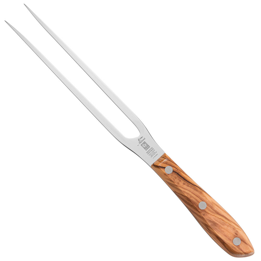 Fourchette à viande, bois d'olivier