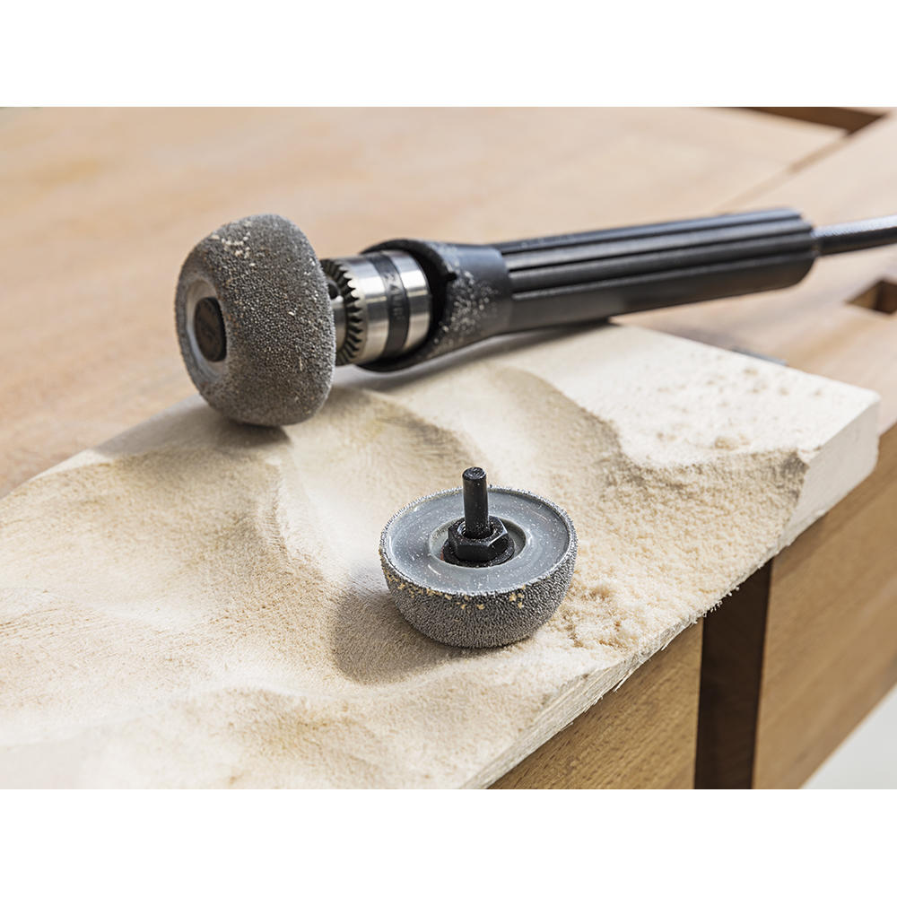 Mandrin pour disque-râpe en forme de tasse Kutzall, Ø tige 6,3 mm