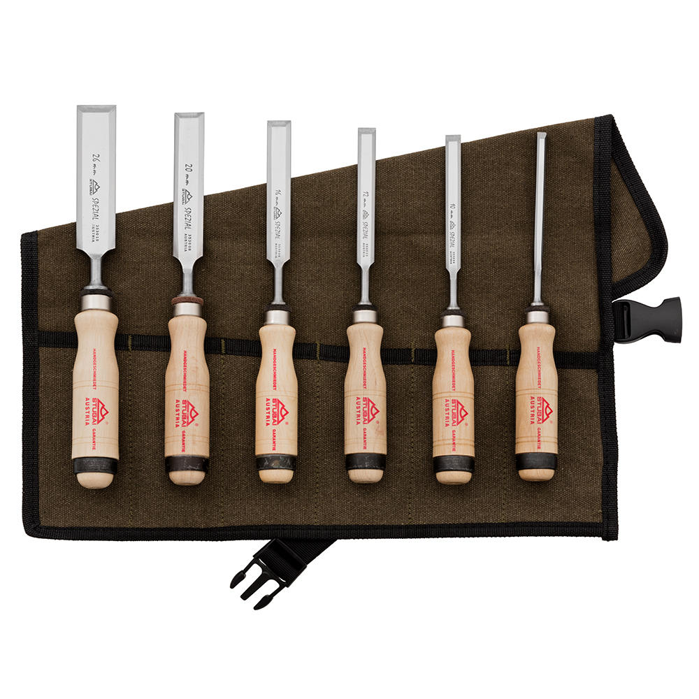 Stubai® Chisels Spezial, 6-Piece Set, in Cotton Tool Roll