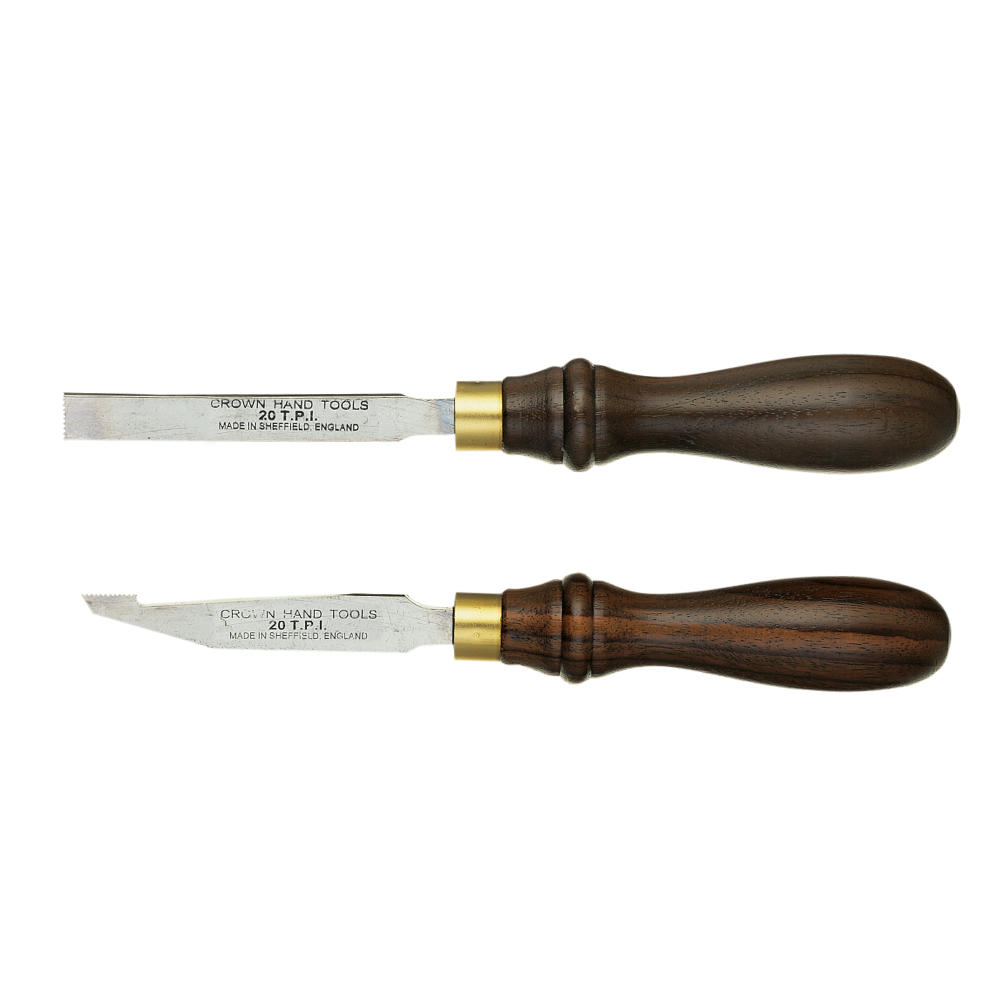 Crown® Gewindestrehl-Drechseleisen-Satz, gebeizter Buchengriff, Steigung 18 Inch