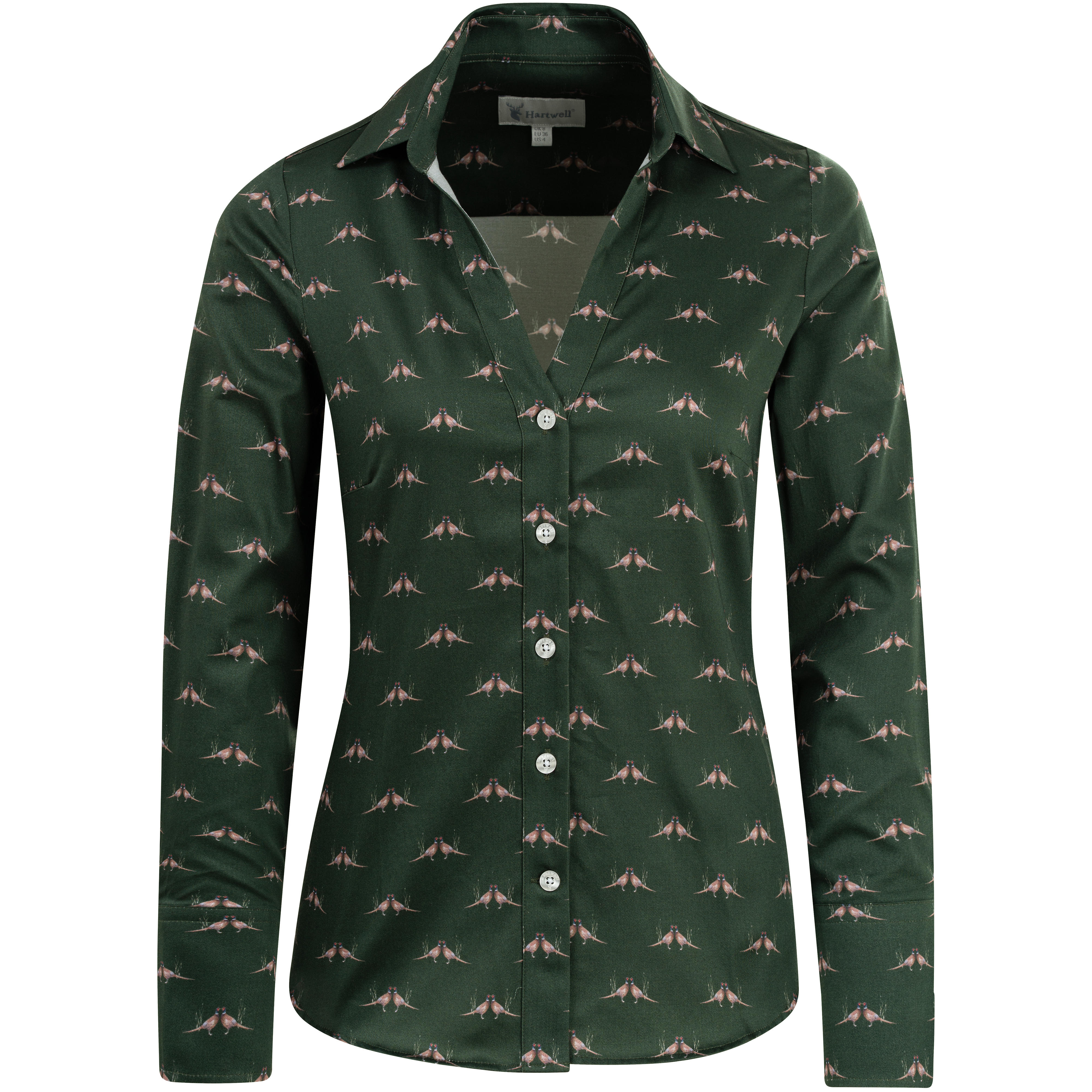 Blouse pour femme Hartwell » Harper «, vert, motif » Faisan «