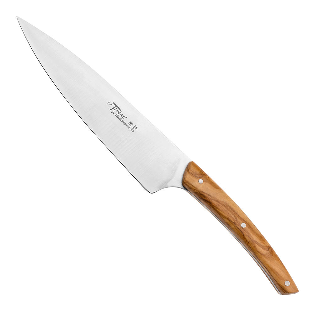 Couteau de cuisine Le Thiers® » Découper «, bois d'olivier