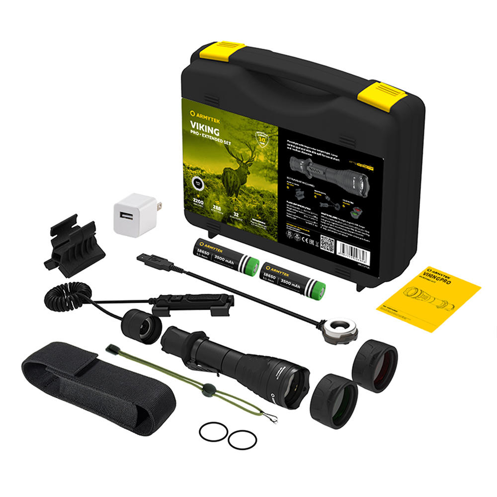Armytek Viking Pro Hunting Set White, LED, 2200 lumen | 725119 | 725119