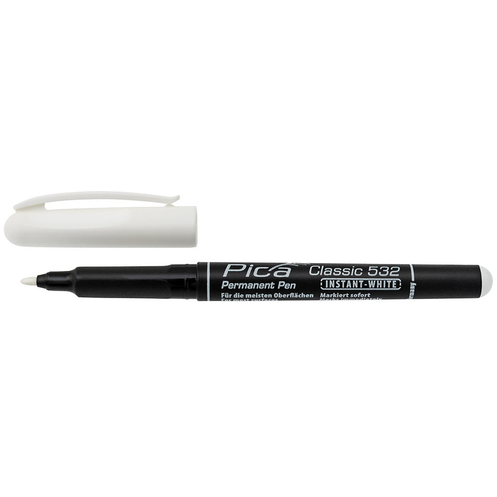 Pica Markierstift mit Rundspitze, weiß