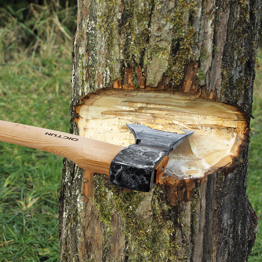 DICTUM® Felling Axe, with Leather Sheath
