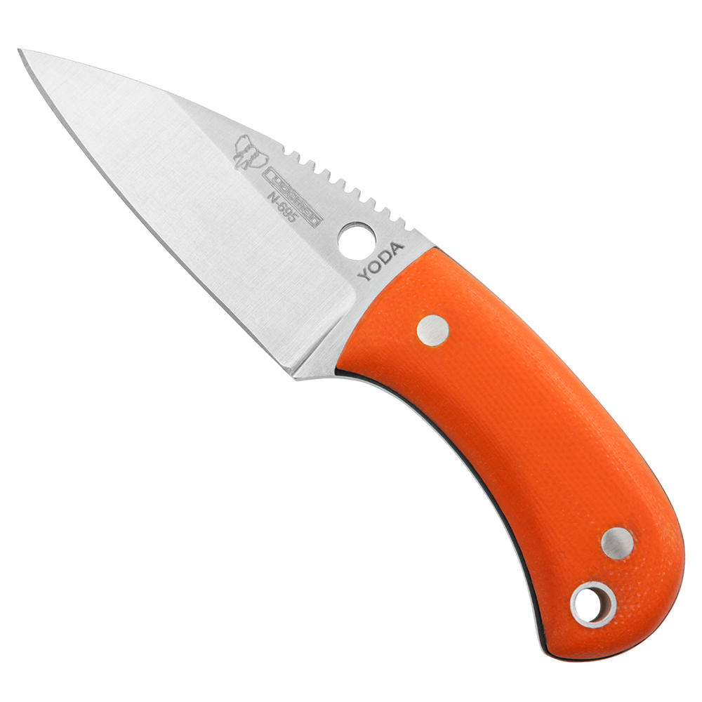 Cudeman »Yoda« Neck Knife, G10, Orange, Kydex Sheath