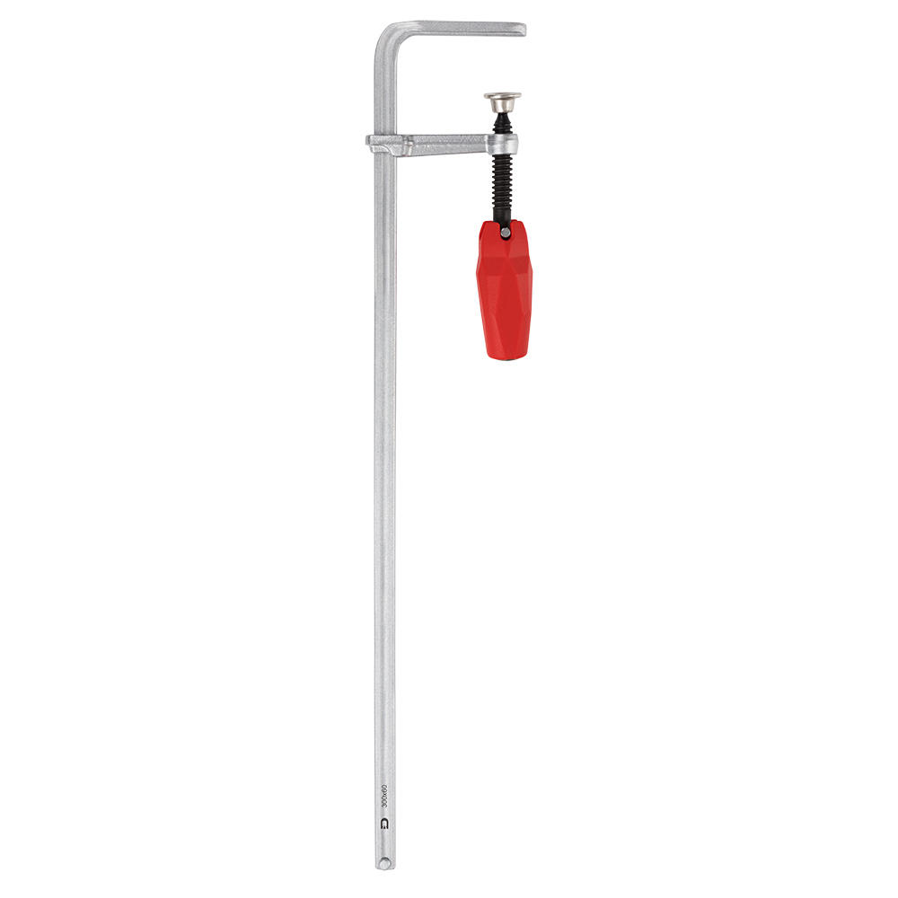 Serre-joint à vis tout acier DICTUM® pour rails de g./poign. rabatt./ouvert. 300