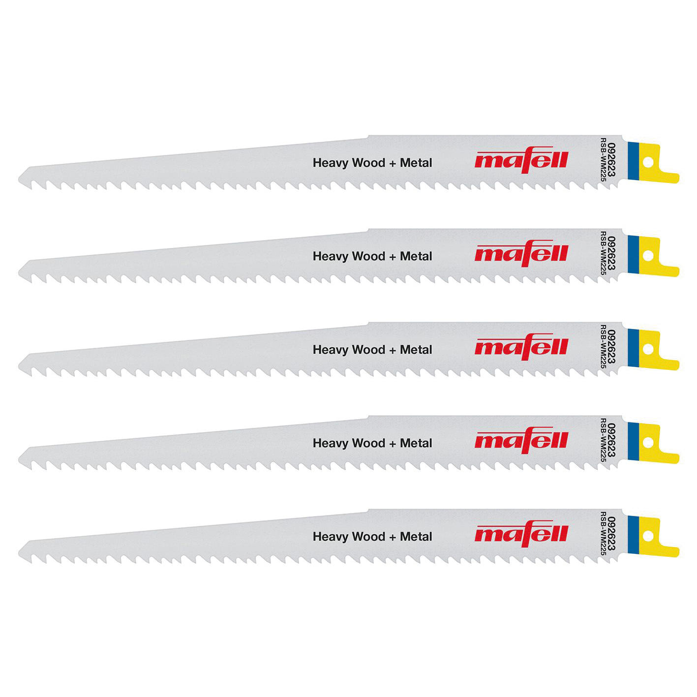 MAFELL Säbelsägeblatt, RSB-WM225, Heavy Wood + Metal, 5 Stück