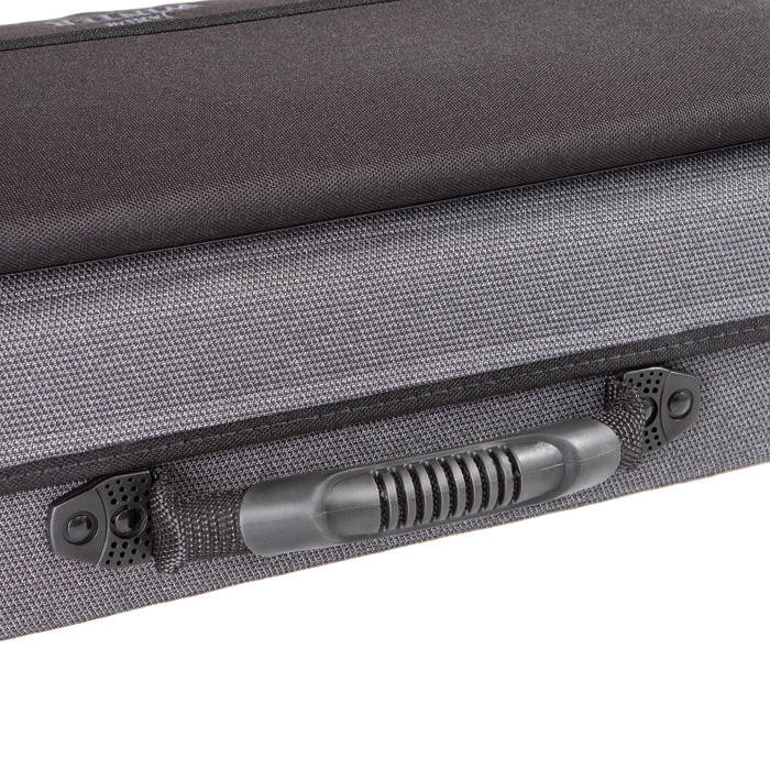 Étui-caisse Pro-Case Jakob Winter®, violon 4/4, 3/4, poche partitions gris/noir