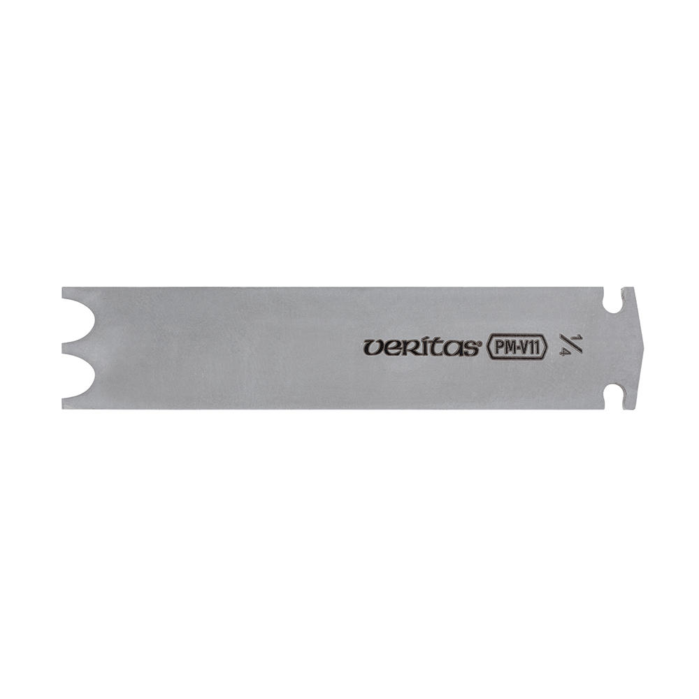 Fer pour reliefs à deux dents pour rabot combiné Veritas®, ¼ pouce, PM-V11