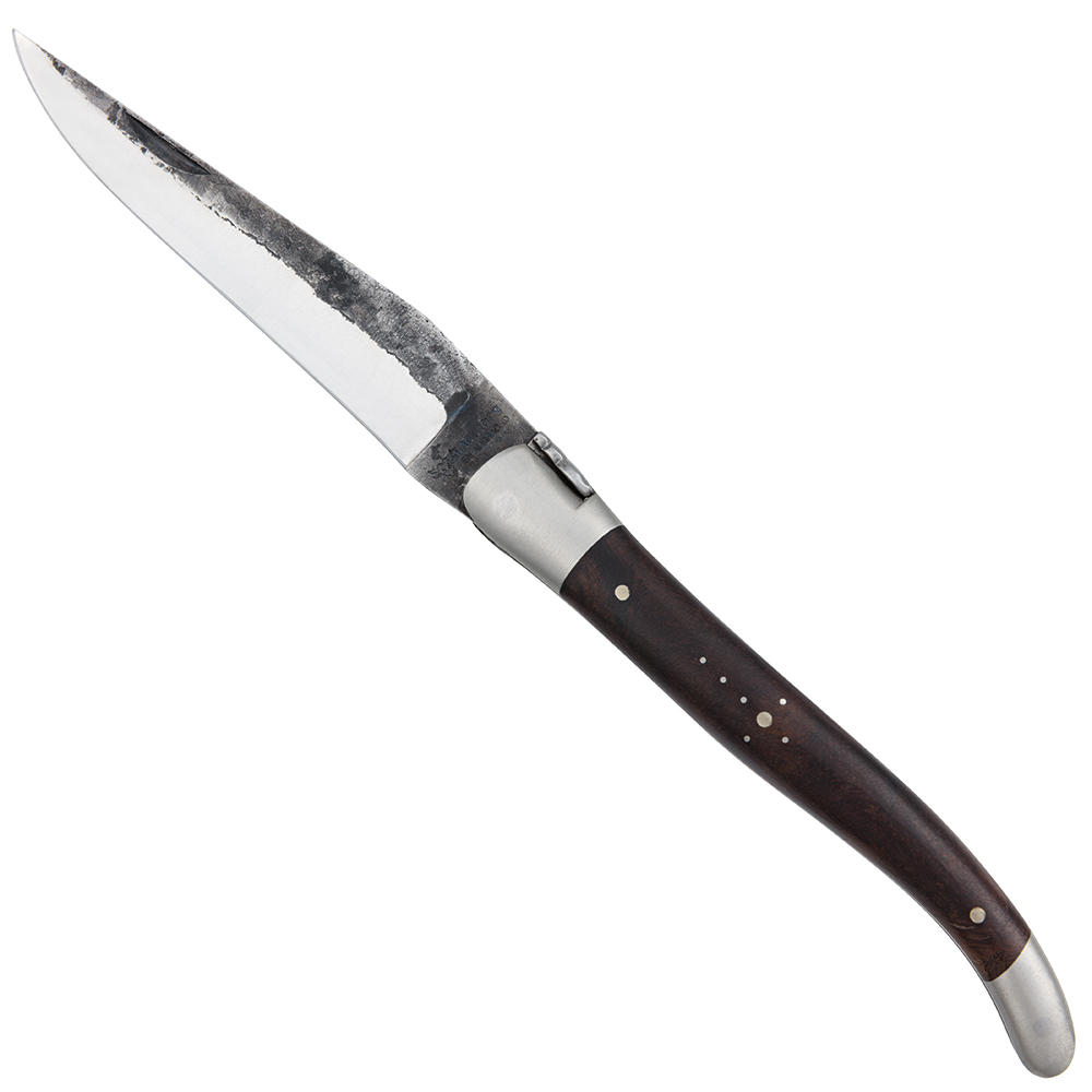 Laguiole Klappmesser mit Schmiedehaut, Wüsteneisenholz
