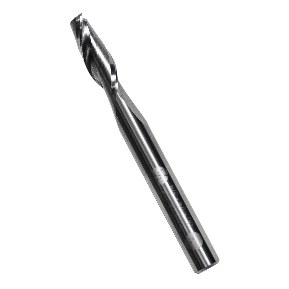 Shaper ¼” x ¾” Up-Spiral Flat Router Bit, Two Flutes