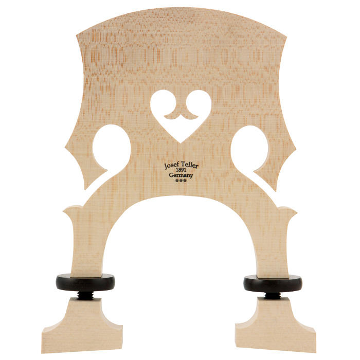 Teller*** Bridge French, Unfitted, Ebony Screws, Bass 3/4 4-String, 155 mm