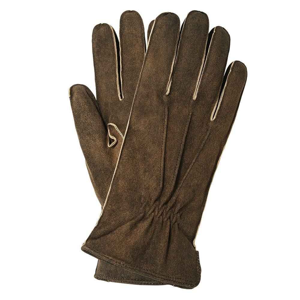 Gants pour homme UDINE, velours de chèvre, doublure en cachemire