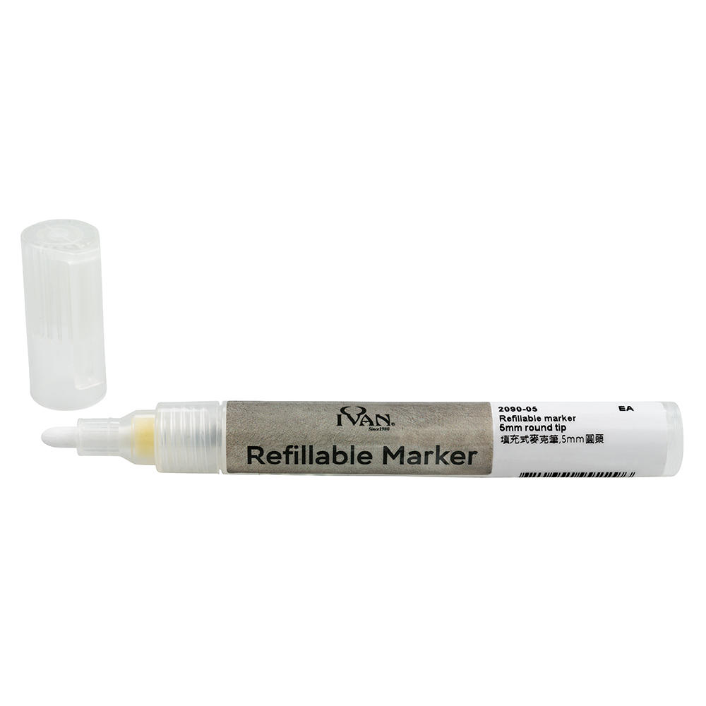 Ivan® Refillable Marker, Empty Marker, 5 mm, Round Tip