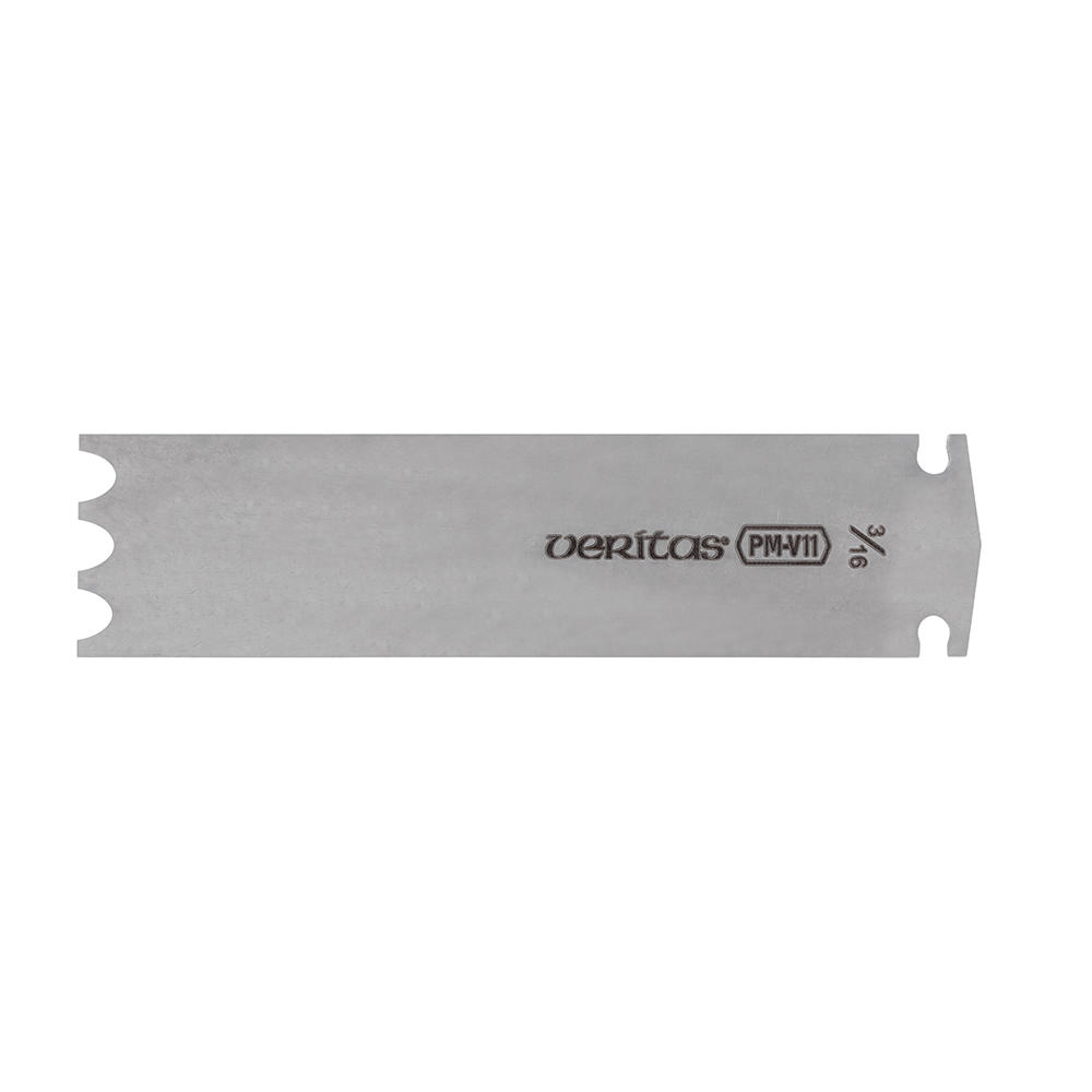 Fer pour reliefs à trois dents pour rabot combiné Veritas®, 3/16 pouce, PM-V11