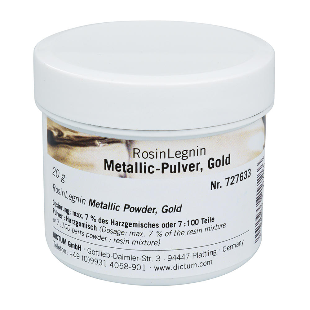 RosinLegnin Metallic Powder for Epoxy Resin, Gold