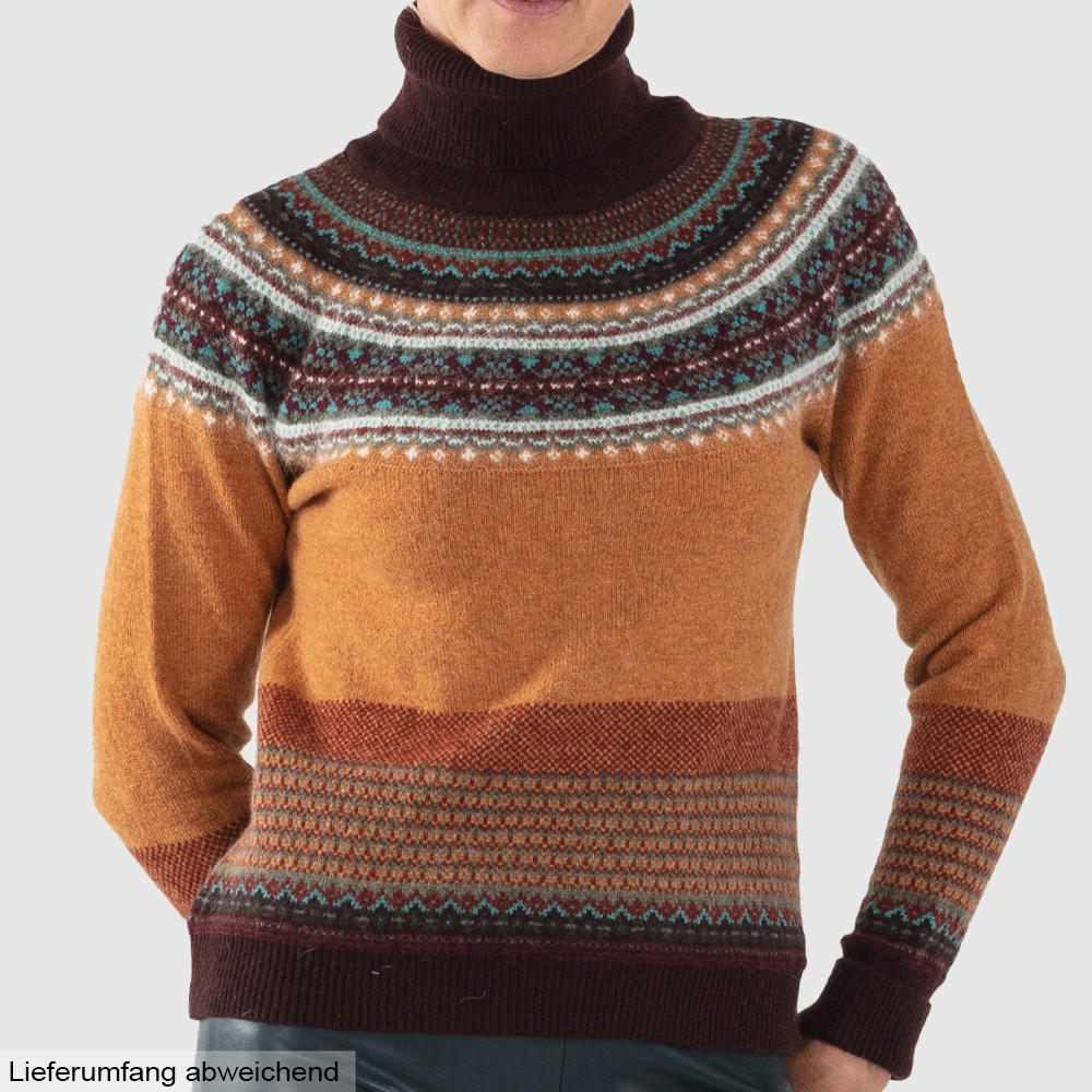 Eribé Damenpullover Rollkragen Fair Isle