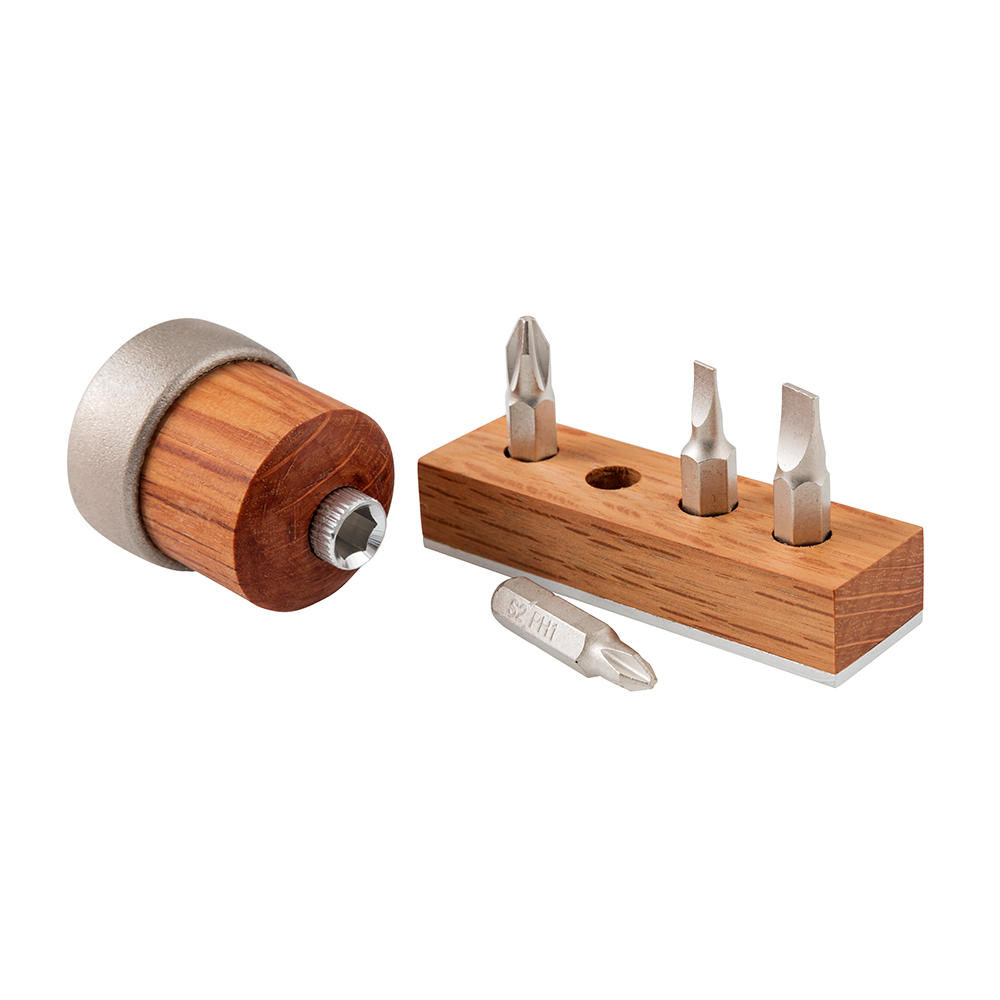 Screwdriver Handle with Bit Holder and »Junior« Bit Assortment, 5-piece Set