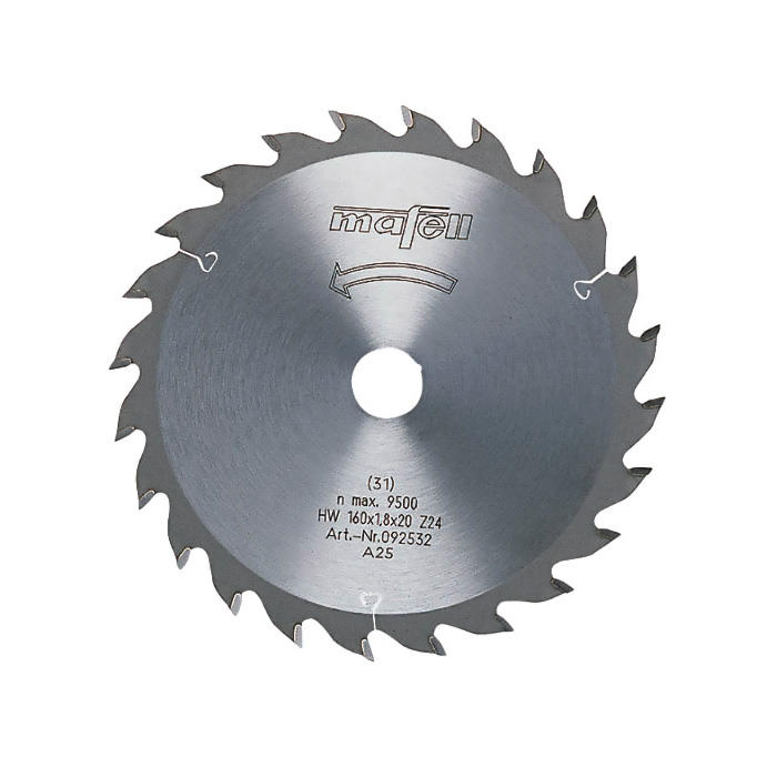 MAFELL Sägeblatt-HM, 160 x 1,2/1,8 x 20 mm, Z 24, WZ