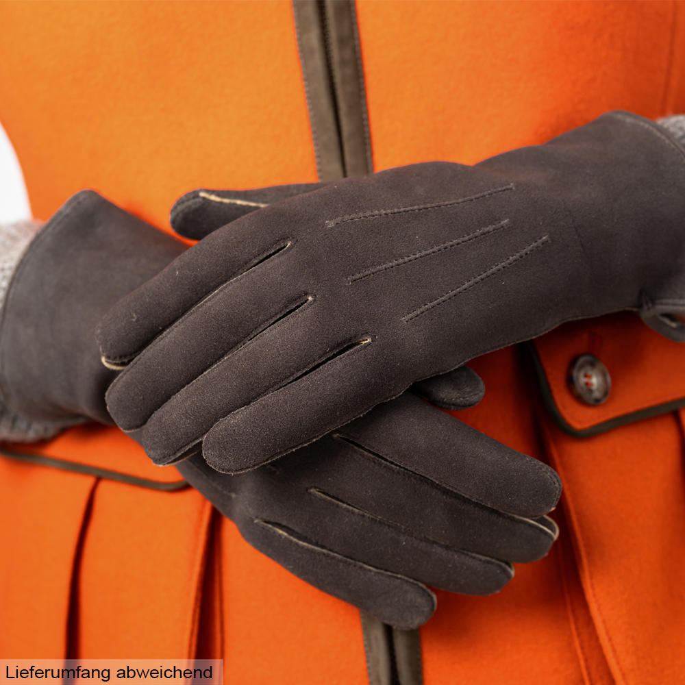Damen Handschuhe RIED, Rehleder, Kaschmirfutter