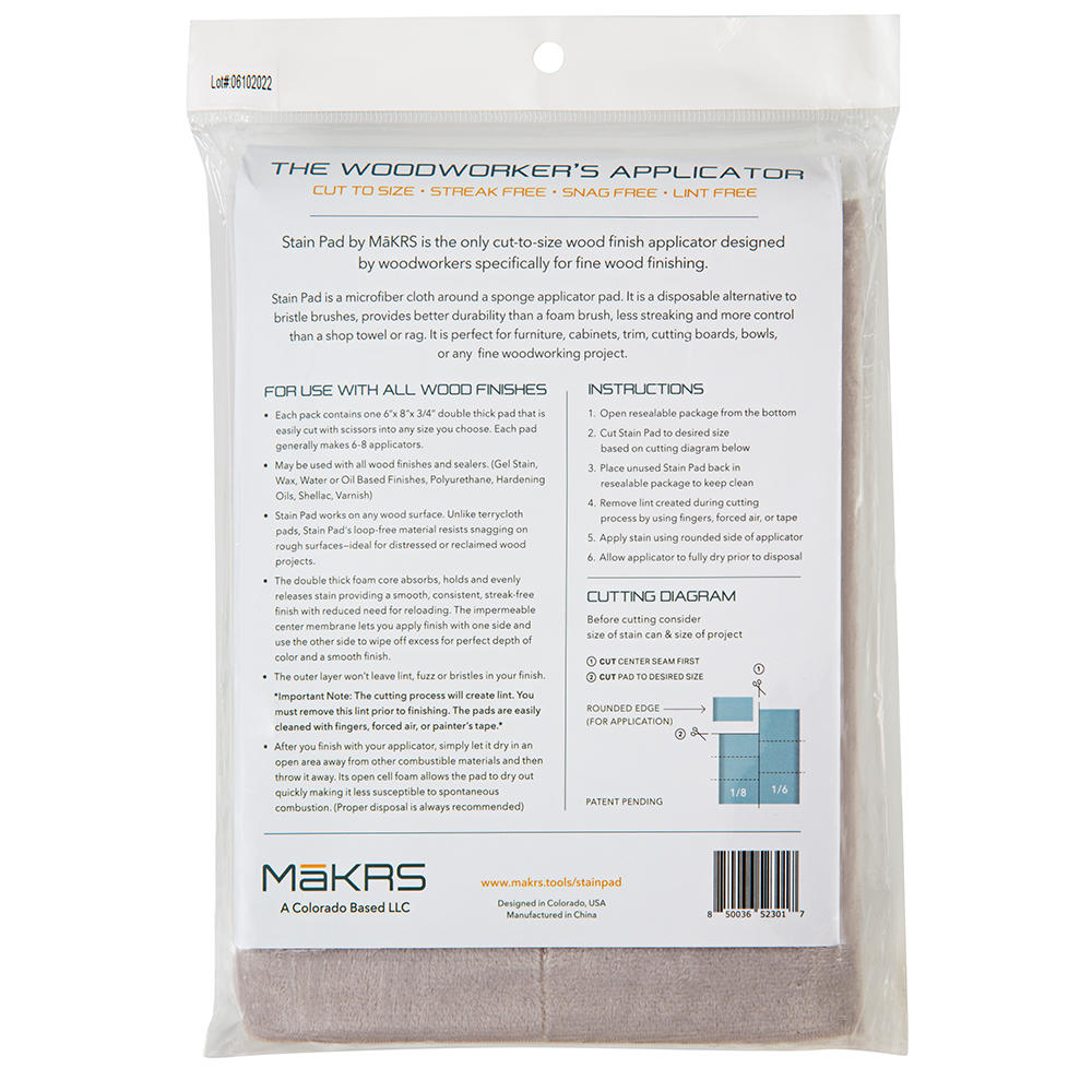 »Stain Pad« Application Sponge, Double Thick