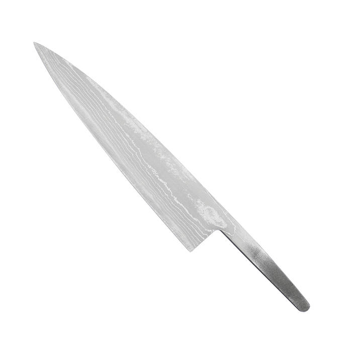 Damascus Blade Blank, 15 Layers, Gyuto 135 mm