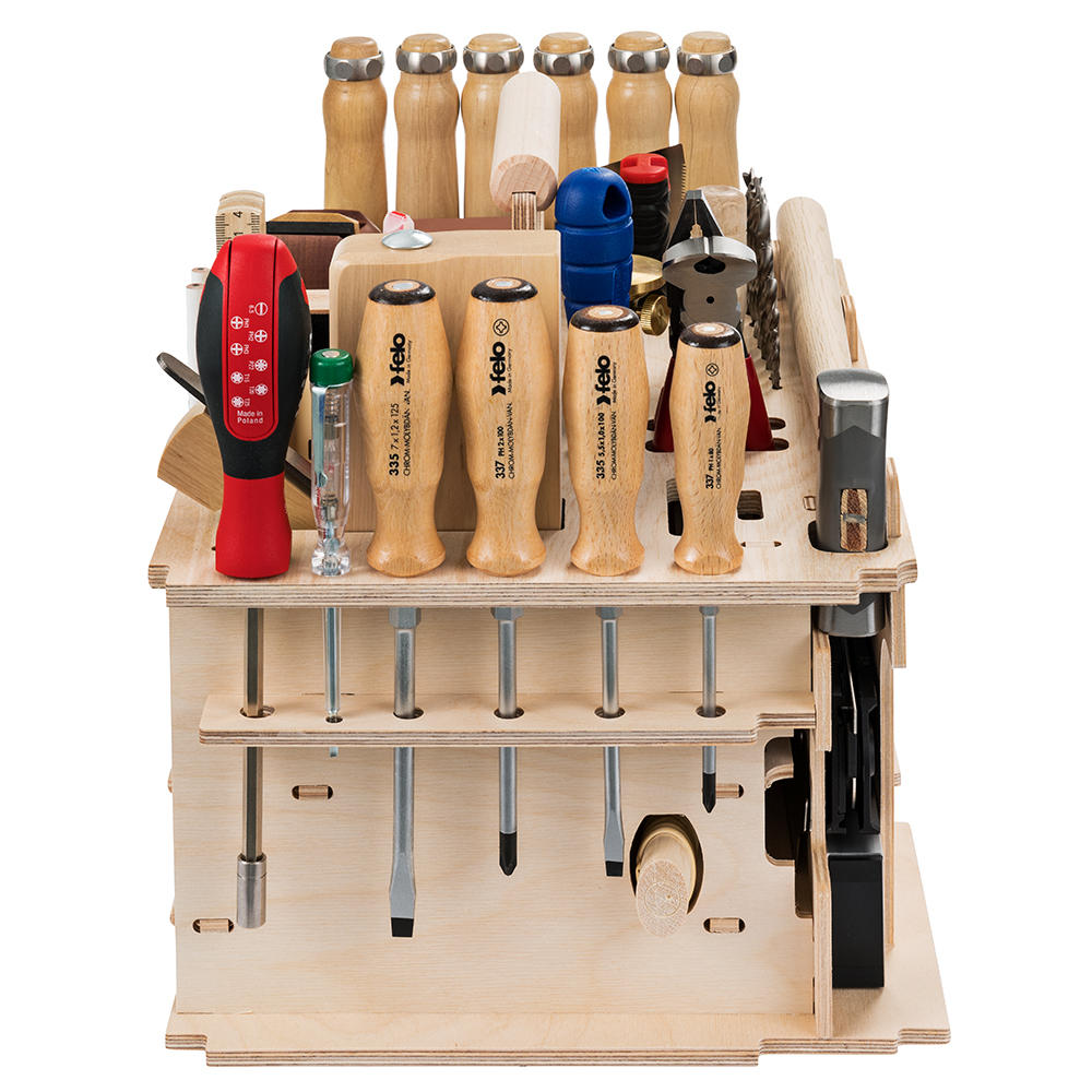 DICTUM Tool Carrier »Cabinet making, Interior Work«, Equipped, 43-Piece Set
