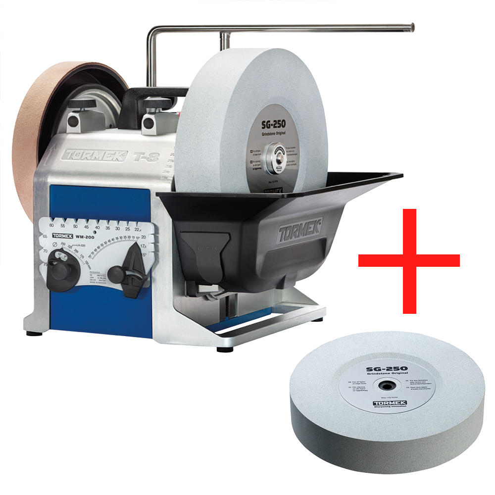 Tormek® T-8 Original with Replacement Wheel SG-250, Grit 220
