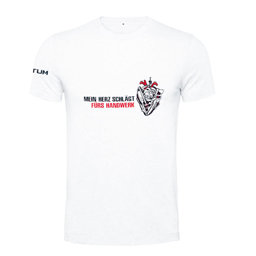 DICTUM® T-Shirt »Herz«, weiß, L