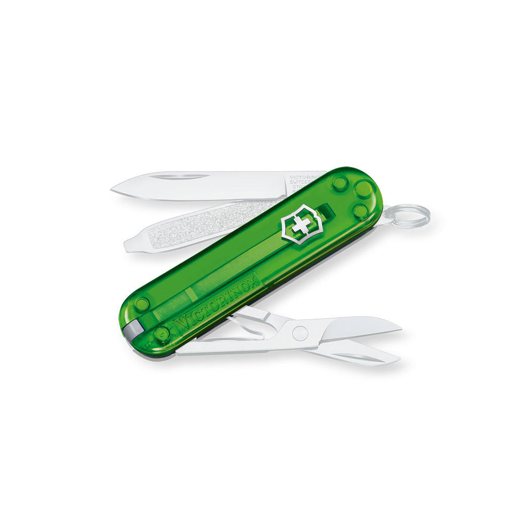 Couteau de poche Victorinox® » Classic SD «, vert transparent