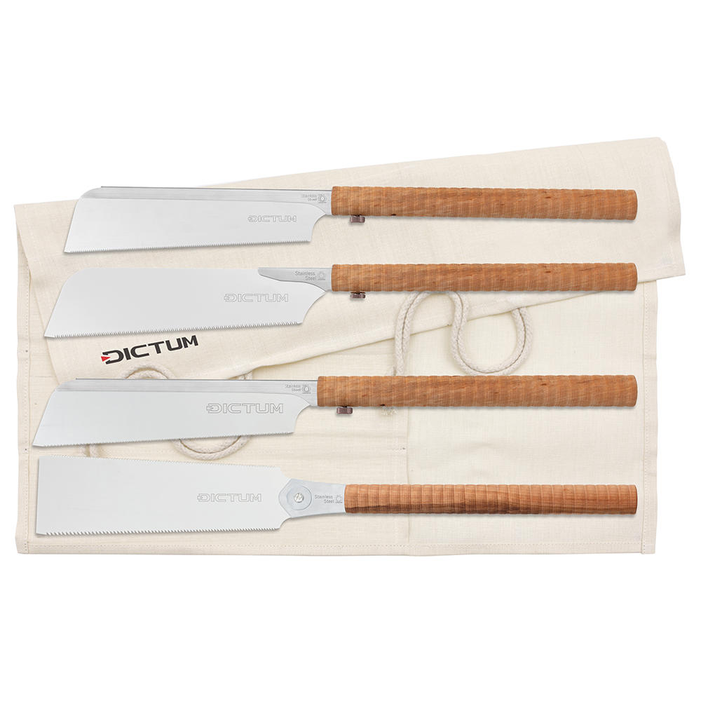 DICTUM® Sägen-Set Basic, 4-teilig, Wave Grip