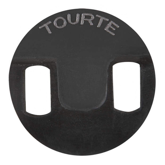 Gummi-Dämpfer Tourte, rund, Viola