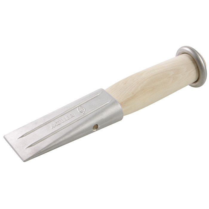 Cuneo da spacco in alluminio con inserto in legno e anello