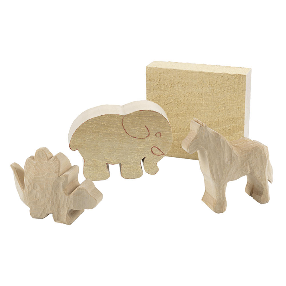Limewood Boards, Full-edged, Rough-cut, 5-Piece Set