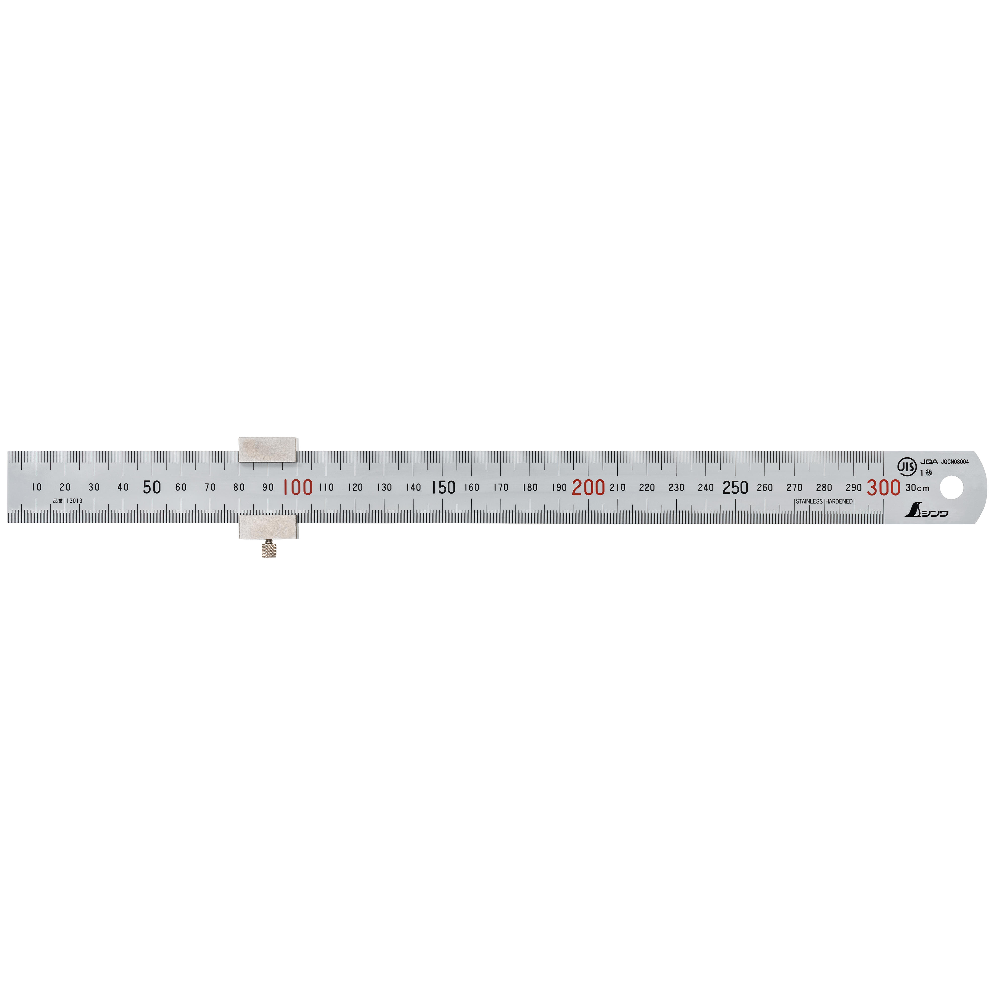 Shinwa® Precision Rule, incl. Stopper, 300 mm