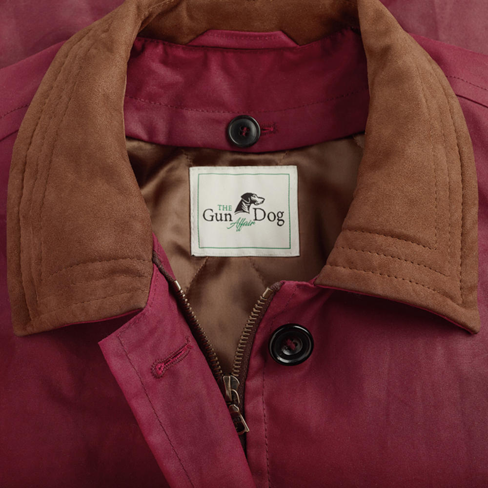Damen Wachsjacke, rot