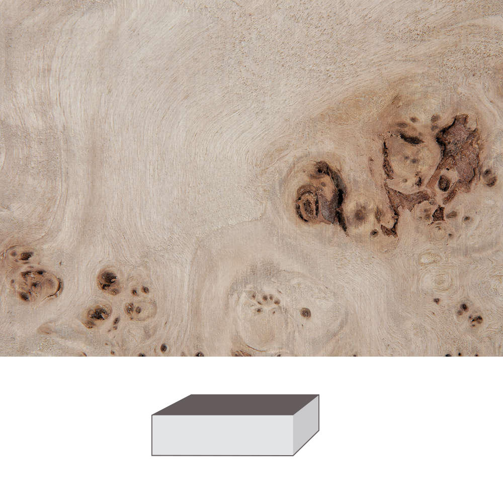 Pappel Maser, 180 x 70 x 70 mm