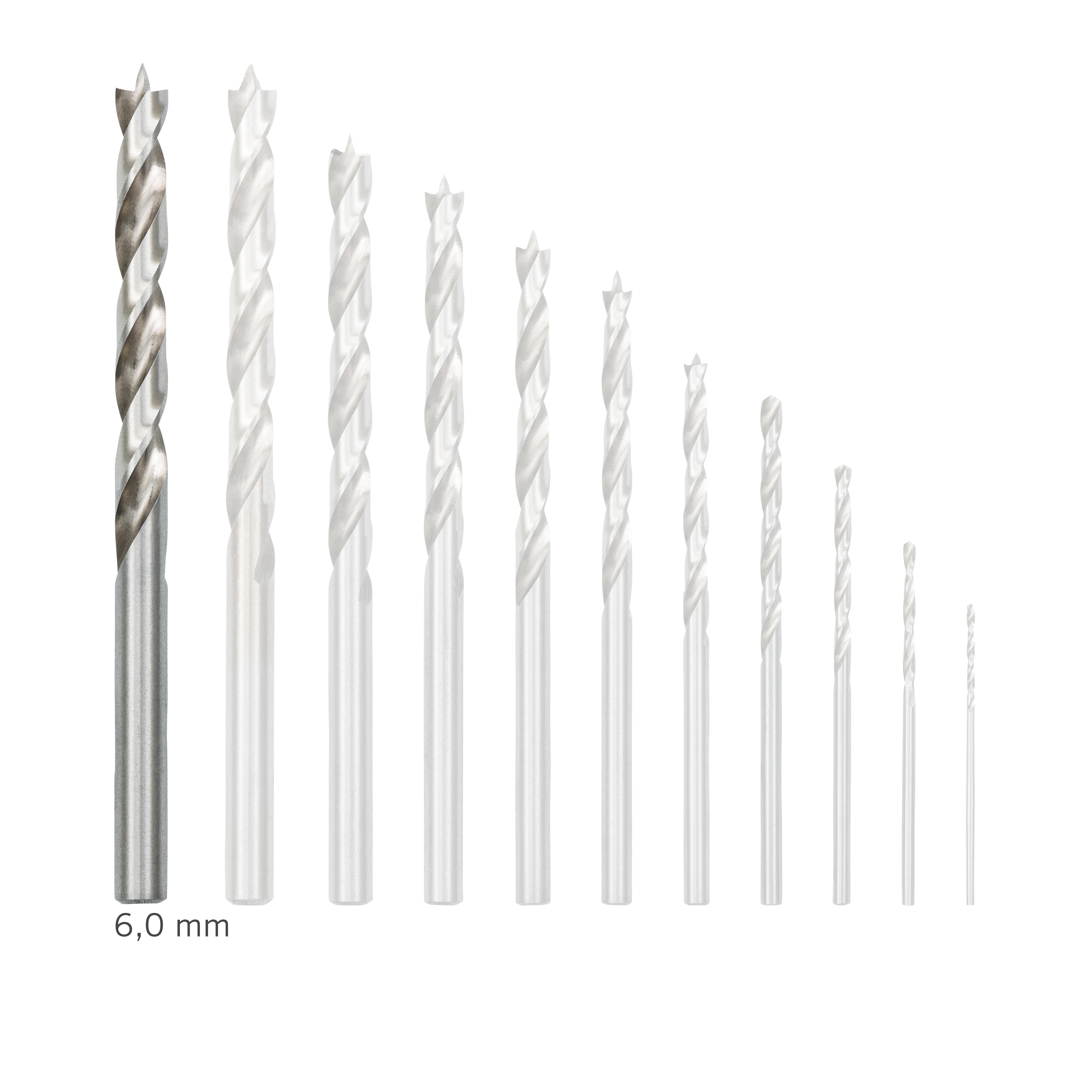 DICTUM® Foret à bois hélicoïdal en acier rapide G, Ø 6,0 mm, 1 pièce