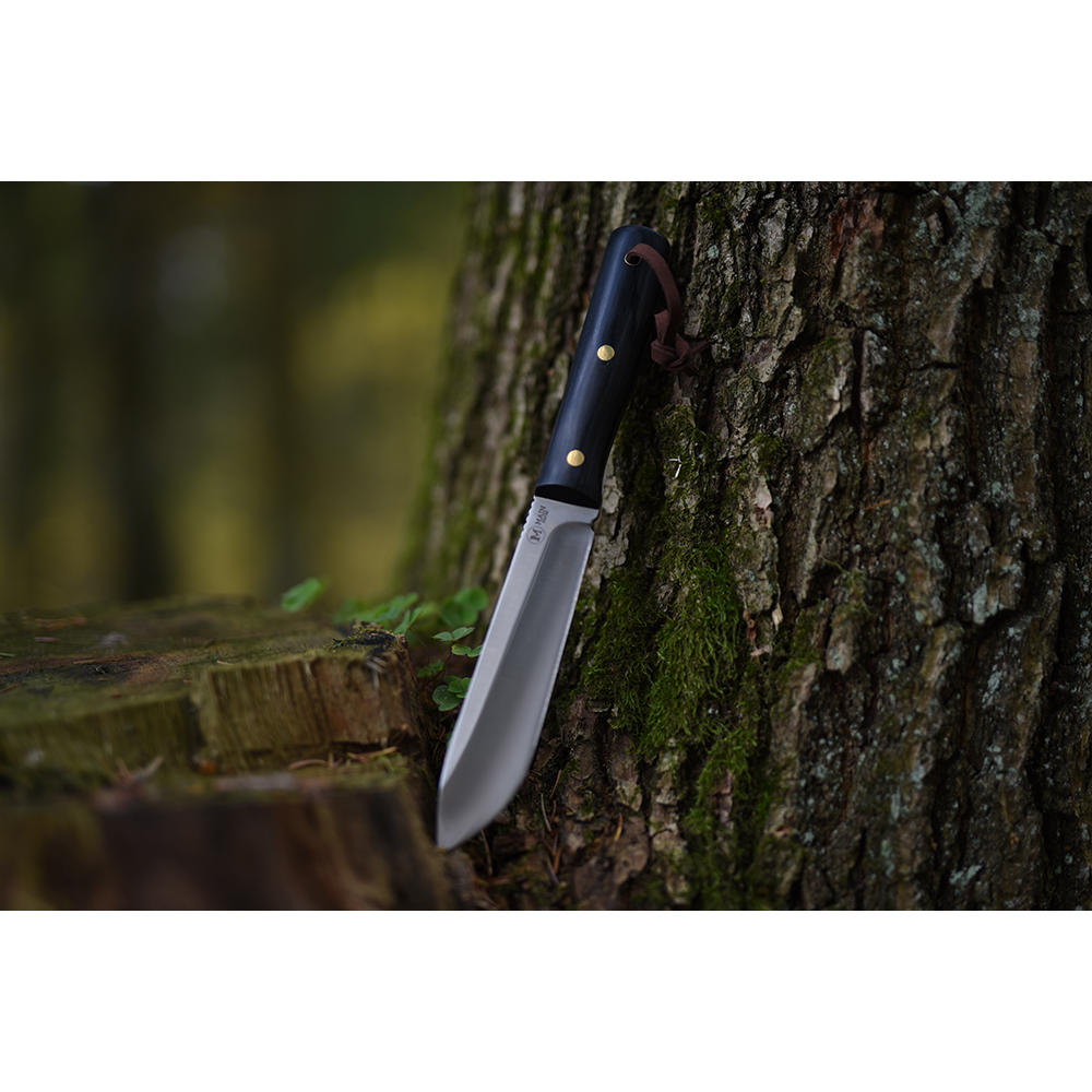 MAIN Outdoormesser »Classic«, Pakkaholz schwarz