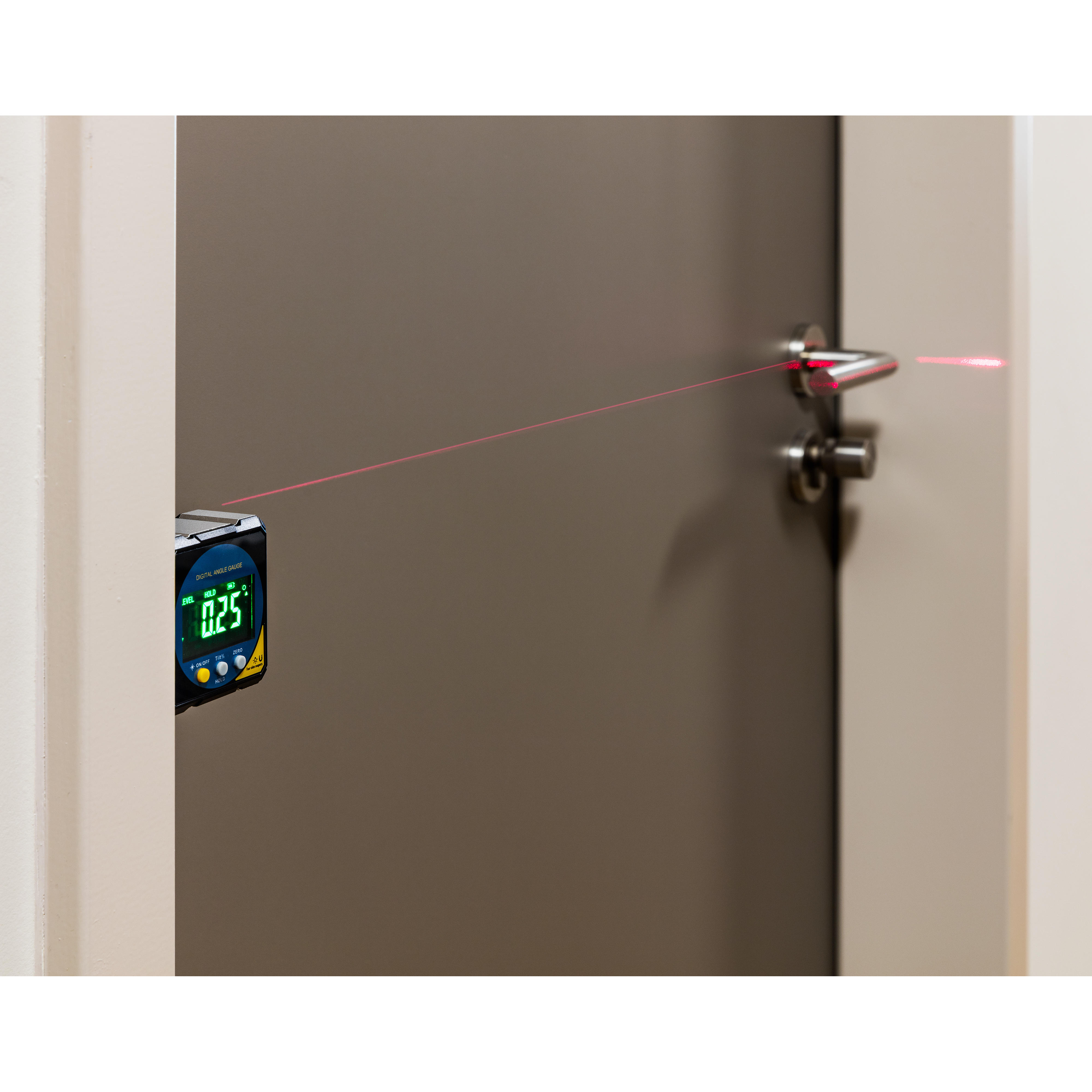 Digital Angle Gauge with Point Laser