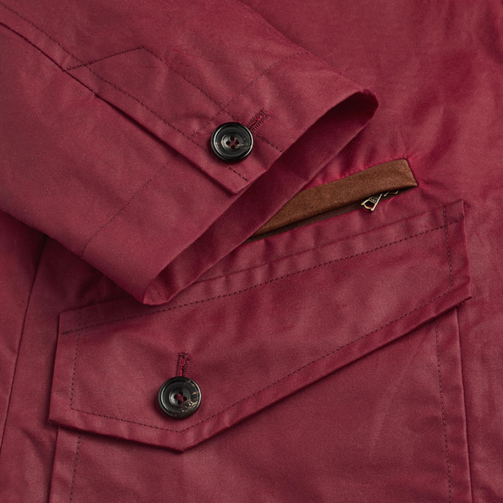Damen Wachsjacke, rot