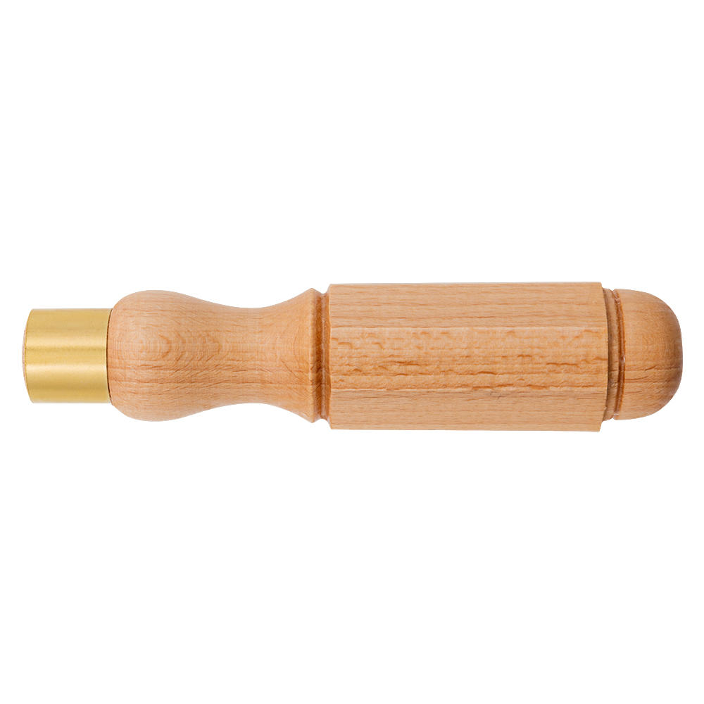Impugnatura in faggio, forma ottagonale, diametro ghiera 22 mm