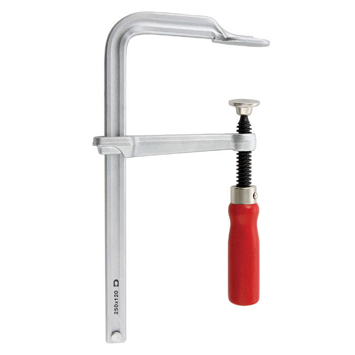 DICTUM® All-Steel Screw Clamp, Jaw Depth 120 mm, Opening 250 mm