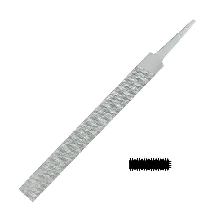 Glardon/Vallorbe® Valtitan Flat File, Cut 0, Length 200 mm