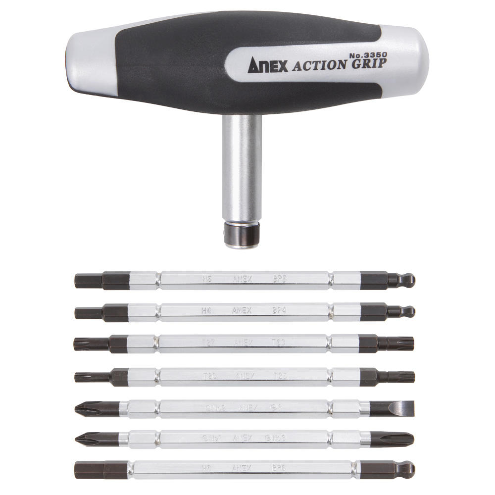 Anex Action Grip Combi-Blade System, 8-piece Set